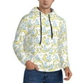 thumbnail image 2 of Kdxio Moon And Rabbit Print Mens Casual Hooded Collar Drawstring Hoodies Pullover Sweatshirts Casual Long Sleeve Shirts-Medium, 2 of 7