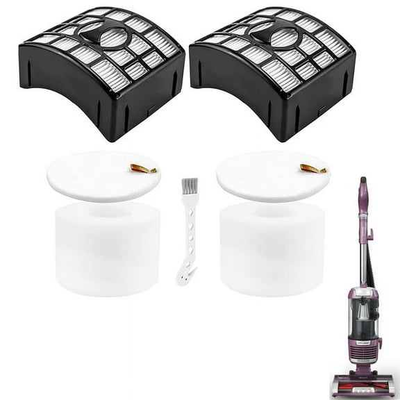 ZD550 Vacuum Filters Replacement for Shark DuoClean Lift-Away Upright Vacuum NV770, NV771, NV611, Replacement Parts XFF600 XHF600 (2 HEPA   2 Foam Felt Filter)