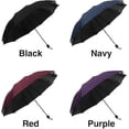 thumbnail image 3 of Golf Umbrella, 58 Inch Windproof Rain Umbrellas, Compact, Portable & Break Resistant for Travel, 3-fold Sun Shade UV Protection, 3 of 5