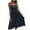 Navy, variant on Plus Size Dresses for Women 2026 Fashion Camisole Dress Slim Solid Color Cotton And Linen Dress
