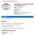 thumbnail image 2 of Rear Brake Drum - Compatible with 2000 - 2002 Hyundai Accent - Power Stop, 2 of 2