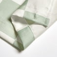 thumbnail image 4 of iDesign Polyester Shower Curtain, Green/White Checkered, 12 Reinforced Buttonholes, 4 of 9