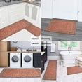 thumbnail image 6 of Kitchen Rugs and Mats Non Skid Washable Bohemian Vintage Orange Carpet Kitchen Mat and Rug Set,Floor Cushion Waterproof Rug,Rubber Backed Area Rugs for Kitchen Laundry, 6 of 7