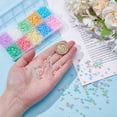 thumbnail image 3 of 1300Pcs 4mm Colorful Glass Seed Beads for Jewelry Making 10 Colors 6/0 Bulk Small Craft Beads Spacer Friendship Waist Beads for DIY Bracelet Necklace Summer Seaside Beading Weaving, 3 of 5