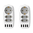 thumbnail image 1 of USB Wall Charger,With USB 7 In 1 Strip Outlet Wall USB Adapter,Multi Device Charger Organizer Compatible With Tablet And Cell Phone ,Easy to Use, 1 of 6