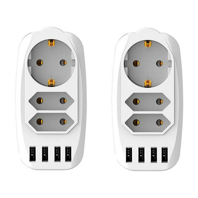 USB Wall Charger,With USB 7 In 1 Strip Outlet Wall USB Adapter,Multi Device Charger Organizer Compatible With Tablet And Cell Phone ,Easy to Use