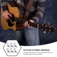 thumbnail image 4 of QUMIIRITY 6Pcs Metal Guitar String Winder Silver Electric String Tool for Quick Guitar Maintenance, 4 of 8