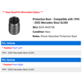 thumbnail image 2 of Protection Boot - Compatible with 1994 - 2002 Mercedes-Benz SL500 1995 1996 1997 1998 1999 2000 2001, 2 of 2