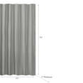thumbnail image 2 of IH Casa Decor Embossed Shower Curtain With C Hooks Gray, 2 of 2