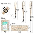 thumbnail image 2 of Double Sided Clear Badge Holder Leather ID Badge Holder with Quick Release Buckle,Safety Adjustable Lanyard & Retractable Reel, Cute Card Name Tag Lanyard ID Protector Bage for Nurse Teacher Work, 2 of 7