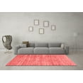 thumbnail image 3 of Ahgly Company Machine Washable Indoor Rectangle Abstract Red Modern Area Rugs, 7' x 9', 3 of 4