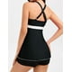 thumbnail image 2 of Traje de baño Tankini Hanna Nikole para mujer, 2 piezas, negro, talla 22+, 2 of 5