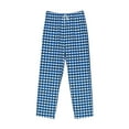 thumbnail image 4 of Bingfone Blue Gingham Mens All Over Print Sleep Pajama Pants-Xx-Large, 4 of 9