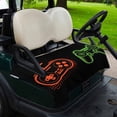 thumbnail image 2 of Golf Cart Seat Covers for 2 Seater,Game Controller Soft Microfiber Cart Seat Towel Blanket,Modern Art Gaming Handheld Black Absorbent Breathable Non Slip Bench Seats Protector for Golf Course 51"x31", 2 of 9