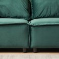 thumbnail image 6 of Set of 2 79" Accent Oversized 2 Seater Sofa with 2 Pillows, Modern Velvet Upholstered Sofa Couch with Wooden Frame & Backrest, Comfy Leisure Sofa for Living Room Apartment Office, Green, 6 of 8