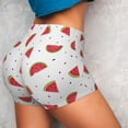 thumbnail image 4 of Fotbe Hand Drawn Watermelon Shorts Sin Costuras – Shorts Deportivos de Cintura Alta para Mujer, Elásticos para Gimnasio, Yoga, Running o Ciclismo-Medium, 4 of 8