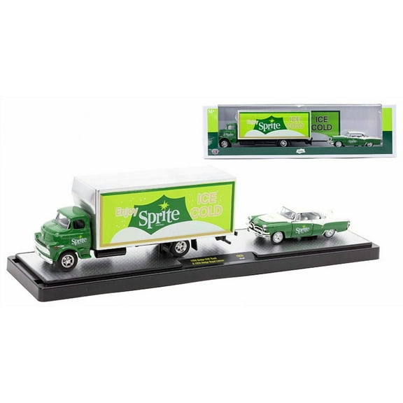 M2 Machines Coca-Cola Auto-Haulers Release TW26 - 1958 Dodge COE Truck & 1955 Dodge Royal Lancer
