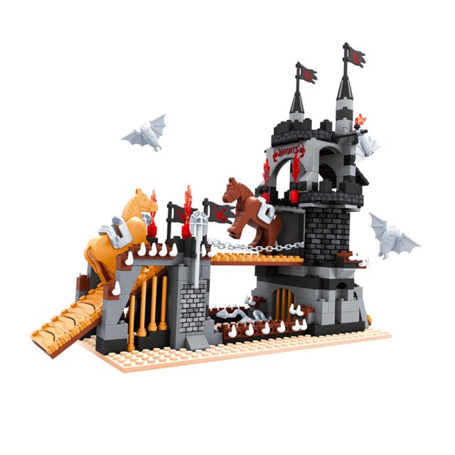 SALYWEE Medieval Tower Castle 450+ pcs Building Blocks Toy, with Random Figures