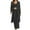 Black, variant on Womens Fashion New Loose Casual Solid Color Long Sleeved Pants Tank Three Piece Set Sleek Casual Wear