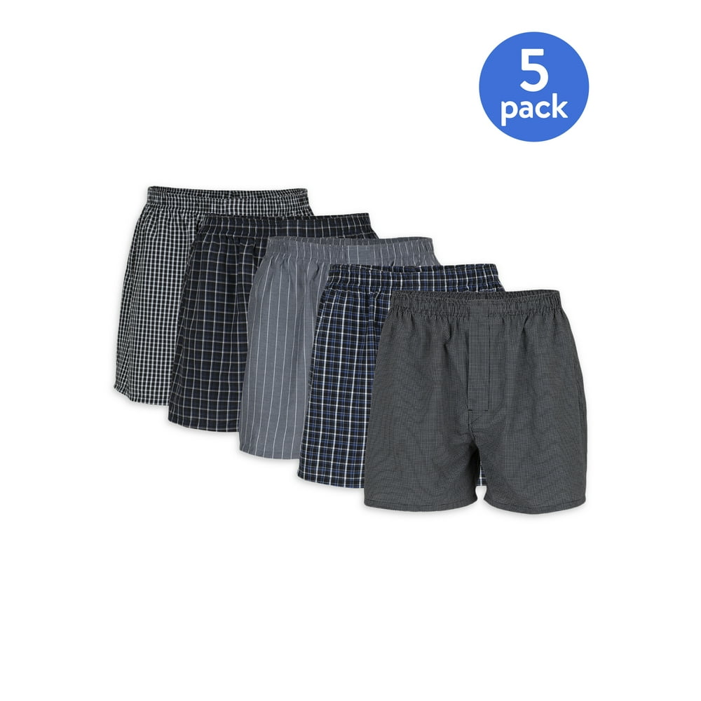 Gildan - Gildan Adult Men's Woven Boxer Underwear, 5-Pack, Sizes S-2XL ...