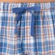 thumbnail image 2 of Shorts de dormir para hombre IZOD ajuste relajado a cuadros azul y naranja XL, 2 of 4