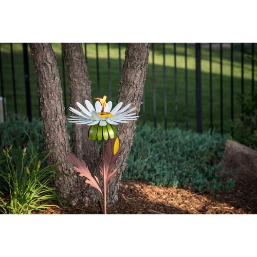 Desert Steel Daisy Garden Torch by Overstock