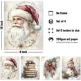 thumbnail image 2 of Hieng Vintage Christmas Wall Decor,Trendy Christmas Retro Posters for Room, Santa Snowman Deer Nutcracker Xmas Wall Art Prints for Living Room Kitchen Bedroom Office Set of 4 Unframed, 2 of 6