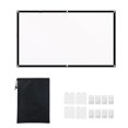thumbnail image 1 of Mistaha 100-inch 16:9 Projection Screen Portable HD Projector Screen Foldable Thick White Wall Screen with, 1 of 8