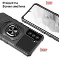 thumbnail image 2 of Cass Creations Case for Samsung Galaxy S21-FE (FAN EDITION), Advanced Armor Full Body Hybrid Shock Proof Bumper Protective Phone Cover - Black, 2 of 5