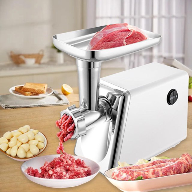 Picadora de carne eléctrica, picadora de alimentos, utensilio de cocina, máquina picadora doméstica, tubo embutidor de PICADORA de CARNE compacto