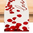thumbnail image 2 of Chmadoxn Valentine's Day Table Runner 13 x 72 Inches, Love Heart Patterned Washable Microfiber Table Runners for Wedding Anniversary Party Kitchen HOME Decoration Valentine's Day Decorations, 2 of 5