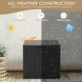 thumbnail image 6 of Costway 30 Gallon Deck Box  Storage Container Seating Tools Organization Deliveries Black, 6 of 9