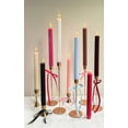 thumbnail image 5 of PAMELIFE 2 Pack | 10" Premium Unscented Ribbed Wick Taper Candles, Tall Ribbon Wax Dinner Unscented Modern Home Décor Soy Wax Handmade 12 Hours candlesticks (Black), 5 of 5