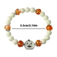 thumbnail image 2 of Luces de Halloween, joyería europea y para parejas de Halloween, nueva cadena de cuentas luminosas para fiestas navideñas, pulsera luminosa con cara de fantasma y calabaza, pulsera noctilucente de Hal, 2 of 5