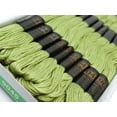 thumbnail image 3 of 25 Pcs Green Cotton Thread Stitch Needlepoint Sewing Skein Floss Embroidery, 3 of 5