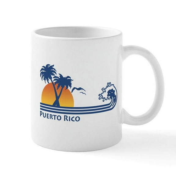 CafePress - Puerto Rico Mug - 11 oz Ceramic Mug - Novelty Coffee Tea Cup