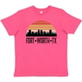 thumbnail image 3 of Inktastic Fort Worth Texas Skyline Retro Youth T-Shirt, 3 of 5