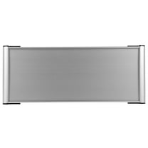 Blank Door Name Plate for Office Room or House Display Silver Aluminum Alloy 6.3 Inches