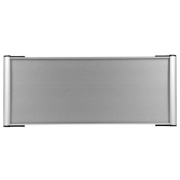 Blank Door Name Plate for Office Room or House Display Silver Aluminum Alloy 6.3 Inches