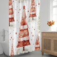 thumbnail image 3 of Christmas Trees Funny Decor Shower Curtain for Bathroom Shower Curtain Set with 12 Hooks Waterproof Fabric Bath Curtain for Bathtub Restroom Decor, 72 X 72 in, 3 of 6