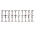 thumbnail image 1 of 100Pcs Stainless Steel Blind Rivets and Screws Set 3/16" X 1/4" Round Head Rivets Dome Head Rivets Mushroom Head Rivets for Metal Leather Crafts with Large Flange Rustproof, 1 of 7
