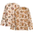 thumbnail image 2 of POLERO 2 Pack Capybara Girls Long Sleeve Shirts 11-12 Years Soft Crewneck Long-Sleeve Loose T-Shirts Cute Basic Tops Layering Tees, 2 of 6
