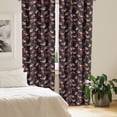 thumbnail image 2 of Ambesonne Watercolor Curtains, Vintage Rose Garden, Pair of 28"x84", Multicolor, 2 of 5