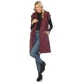 thumbnail image 2 of White Mark Gilet Long à Capuche pour Femmes, 2 of 6