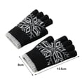 thumbnail image 3 of Womens Winter Gloves Warm Half Pointer Knitted Woolen Anti Frost Gloves, 3 of 3