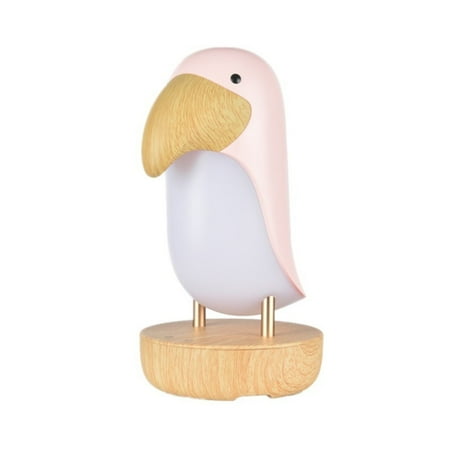 

Wocleiliy Night Light Cute White Bird Table Light Adjustable In Three Modes Decor Night Light For Children s Bedroom Study Office Living Room (Sound Box Version)