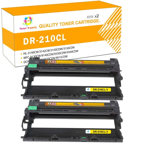 Implement leje Mos Toner H-Party 2-Pack Compatible Drum Unit for Brother DR-210CL HL-3040CN  3070CW 3045CN 3075CW, MFC-9010CN 9120CW 9320CW 9125CN 9325CW, DCP-9010CN  Printer Replacement Yellow - Walmart.com