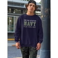 thumbnail image 2 of US Navy Mens Graphic Sweatshirt Navy - United States Navy Pride Cotton Blend Regular Fit, 2 of 4