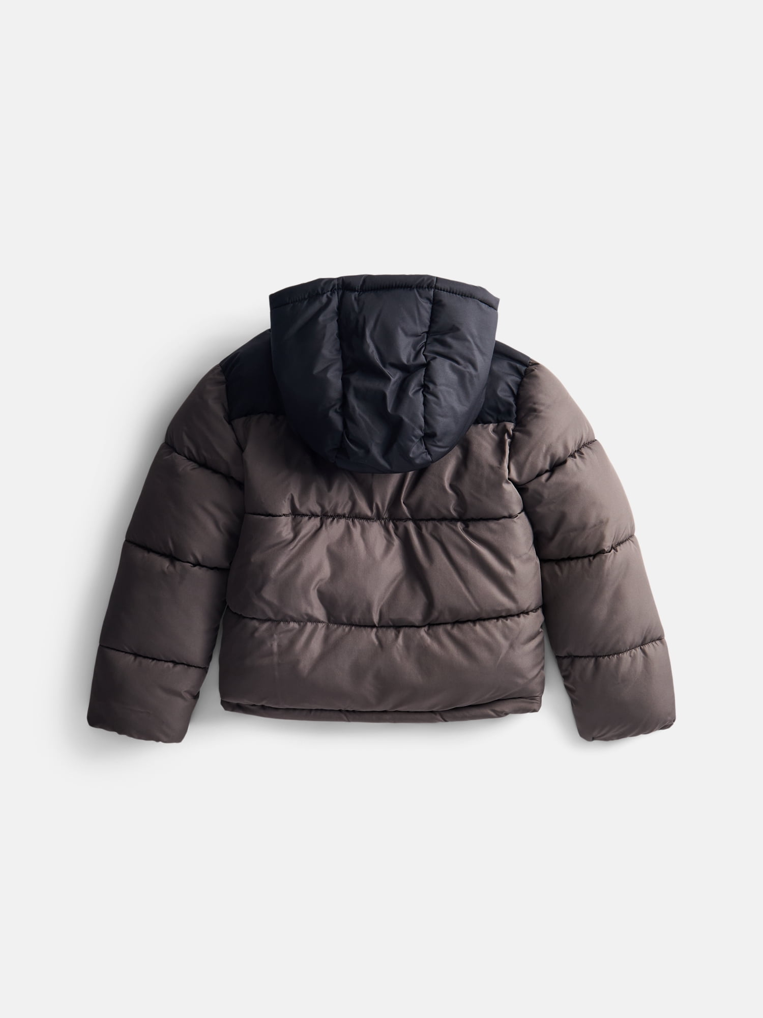 Wonder Nation Boys' Quilted Puffer Jacket with Hood, Sizes 4-18 & Husky