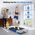 thumbnail image 6 of MJWW Walking Pad with Incline, Under Desk Treadmill, 3 in 1 Portable Treadmills for Home with Remote Control LED Display, 2.5 HP Quiet Mini Treadmill for Office Home Use, 300 Lbs Capacity, 6 of 10